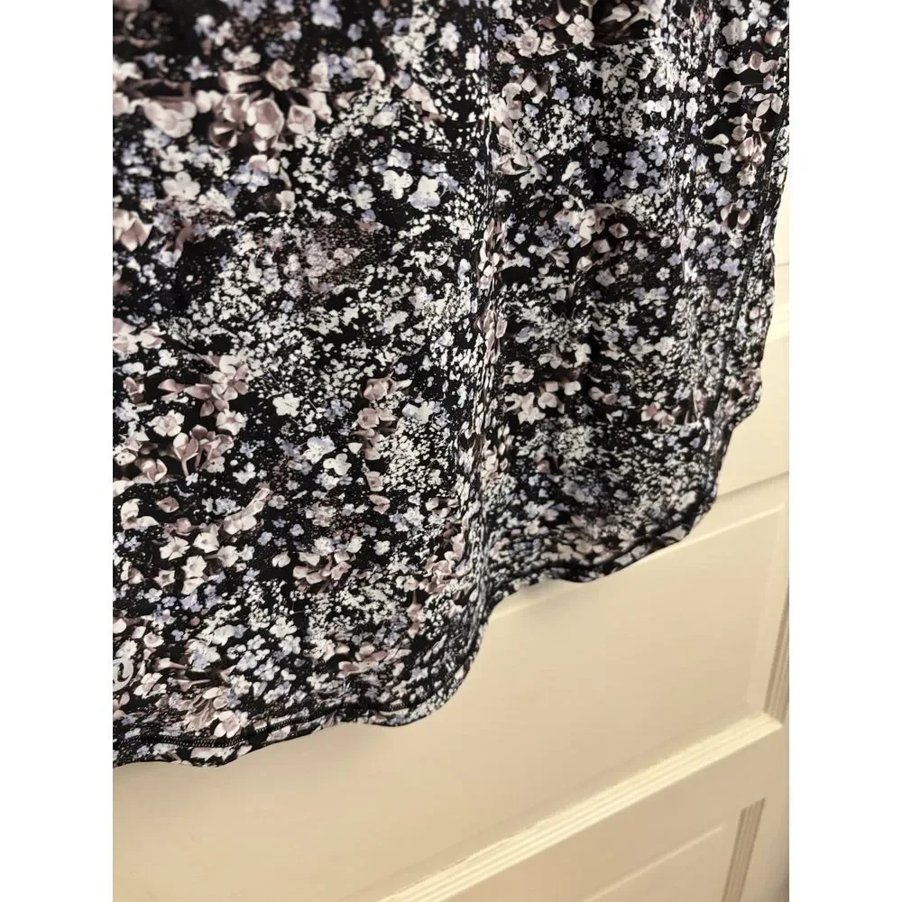 LULULEMON Women's Sculpt Tank II Black Floral Spritz Multi Mesh Panel Size 4 $58